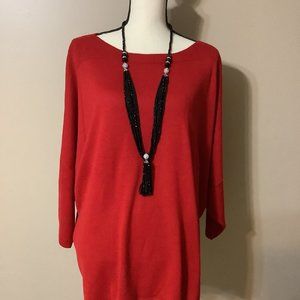 COLDWATER CREEK Red Sweater 3X
